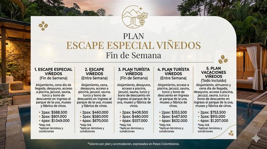 tarifas-2026-hotel-los-viñedos - Hoteles en el Quindío Eje Cafetero, Alojamientos, Alquiler de fincas Tarifas Hotel los Viñedos
