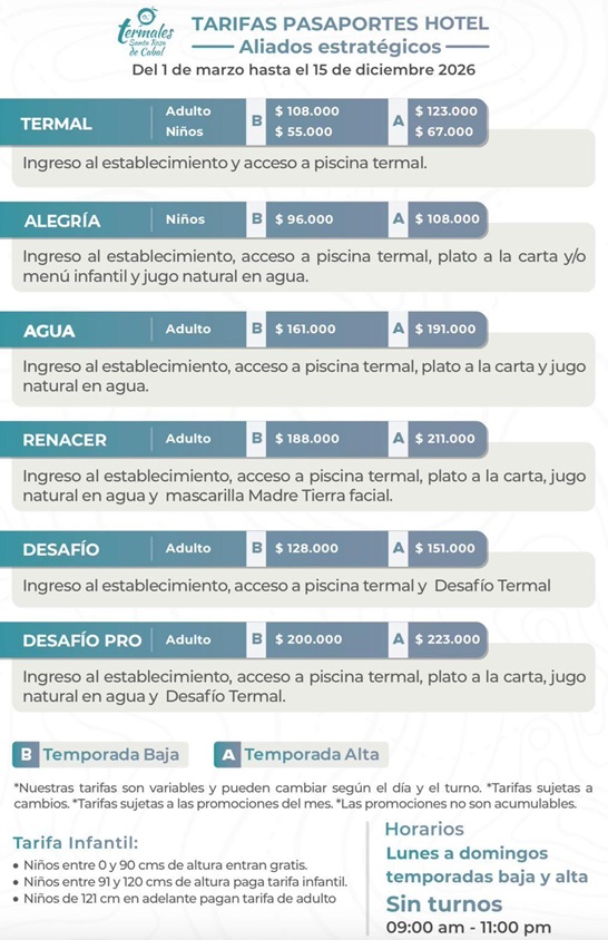 Pasaportes Hotel Termales