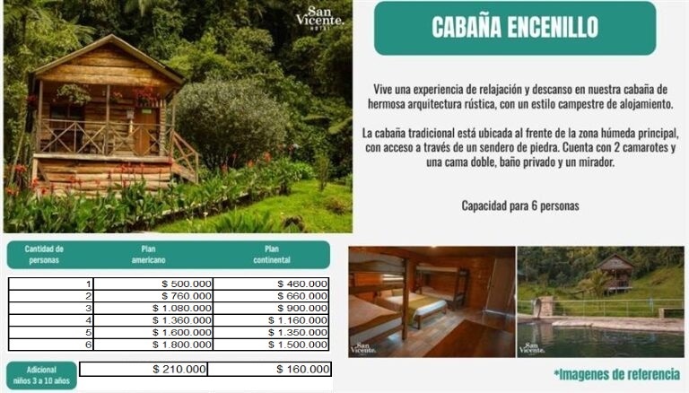cabaña-encenillo-san-vicente - Hoteles en el Quindío Eje Cafetero, Alojamientos, Alquiler de fincas
