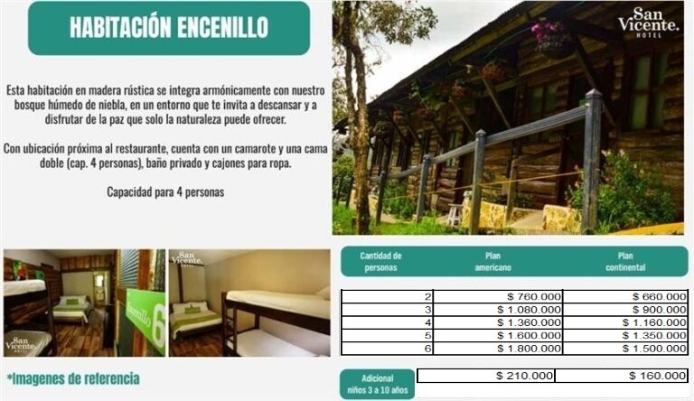 habitacion-encenillo-san-vicente - Hoteles en el Quindío Eje Cafetero, Alojamientos, Alquiler de fincas